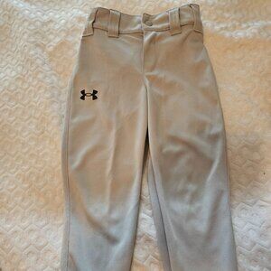 Under Armour Gray Baseball Pants - Boys Size 5